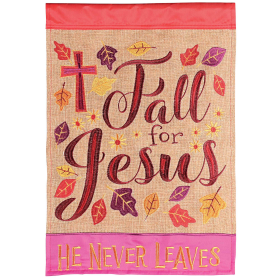 Flag Fall For Jesus He Never 29x42