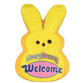 Flag Every Bunny Welcome Yellow 29x42