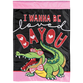 Flag Alligator I Wanna Be Loved 13x18