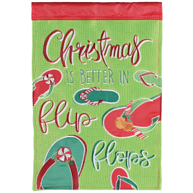 Flag Christmas In Flip Flops 13x18