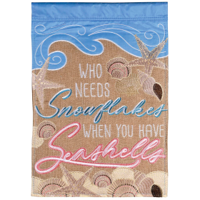 Flag Who Needs Snowflakes 13x18