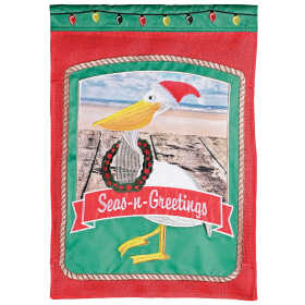 Flag Seas And Greetings Pelican 13x18