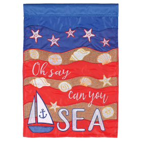 Flag Oh Say Can You See 13x18