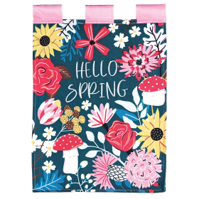 Flag Hello Spring 13x18
