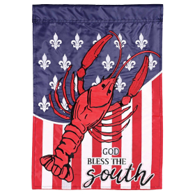 Flag God Bless The South 13x18