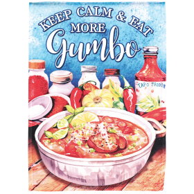 Flag Keep Calm And Eat More Gumbo 13x18