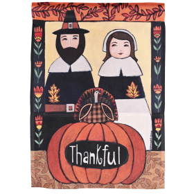 Flag Thankful Pilgrims 13x18