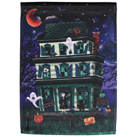 Flag Haunted House 13x18