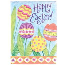 Flag Happy Easter Tulips 13x18