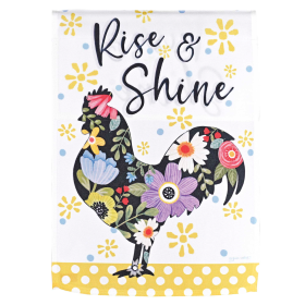 Flag Floral Chicken Rise & Shine 13x18