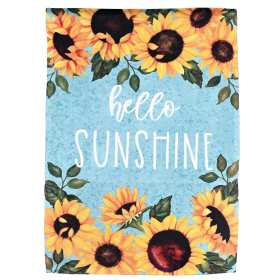 Flag Hello Sunshine Sunflowers 13x18