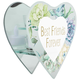 Glass Wall Tealight Best Friends Forever