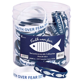 Bracelet Silicone Fish Faith Over Fear