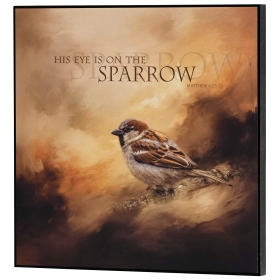 Wall Plaque Eye On The Sparrow 12x12