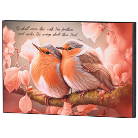 Wall Plaque He Shall Cover Thee