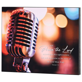 Wall Plaque I Will Praise The Lord 14x11