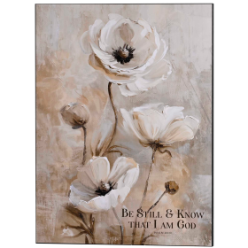 Wall Plaque Be Still & Know That I 18x24