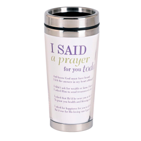 Travel Mug Lavender I Said A Prayer 16oz
