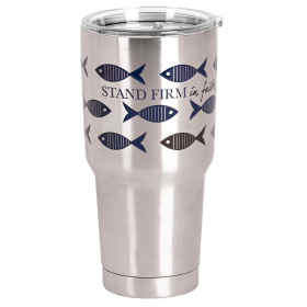 Tumbler Stand Silver Firm In Faith