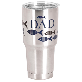 Tumbler Silver Fish Dad