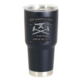 Tumbler Iron Sharpens Iron Black