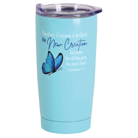 Tumbler Butterfly New Creation Teal
