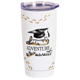Tumbler Grad Adventure Awaits White
