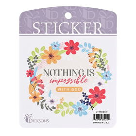 Sticker Nothing Is Impossible With God