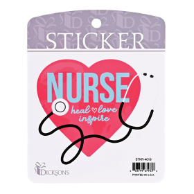 Sticker Nurse Heal Love Inspire