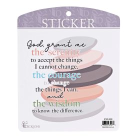 Sticker Rocks Serenity Prayer
