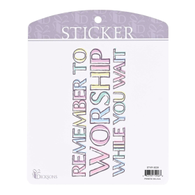 Sticker Worship While You Wait