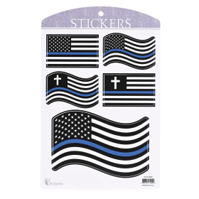 Sticker Blue Line Flag Collection