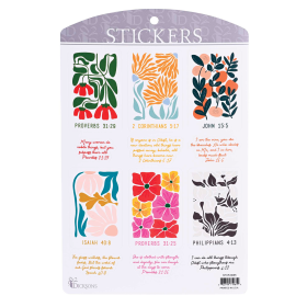 Sticker Floral Scripture Collection