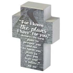 CROSS FOR I KNOW THE PLANS TABLETOP
