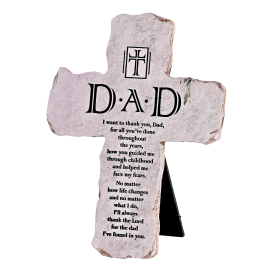 Tabletop Cross Dad Thank You 7H