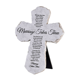 Tabletop Cross Marriage Takes Three 7H