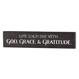 Wall Hanging Metal God Grace & Gratitude