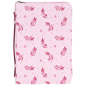 Bible Case Pink Floral (Color: Pink, size: L)