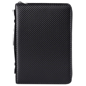 Bible Case Carbon Fiber Man Of God (Color: Black, size: L)