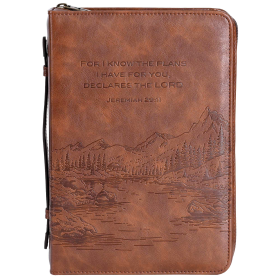 Bible Case For I Know The Plans Brown (Color: Brown, size: L)